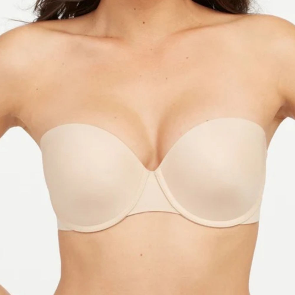 NWT SPANX Up For Anything Strapless Bra Champagne Beige/ Nude